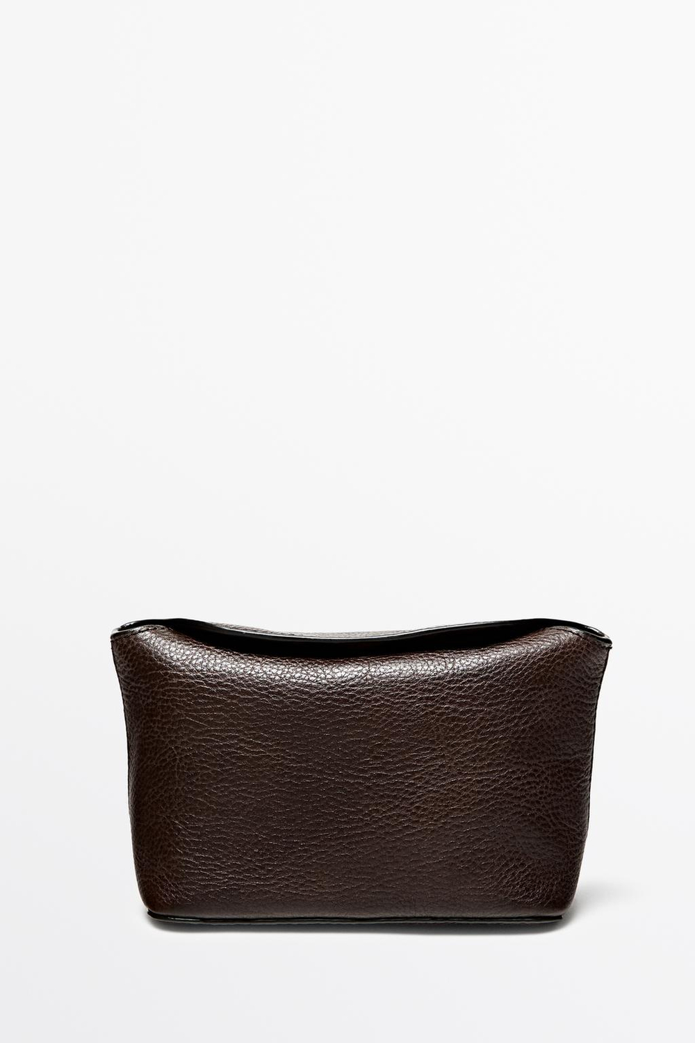 Massimo Dutti Мини-несессер из кожи наппа, коричневый