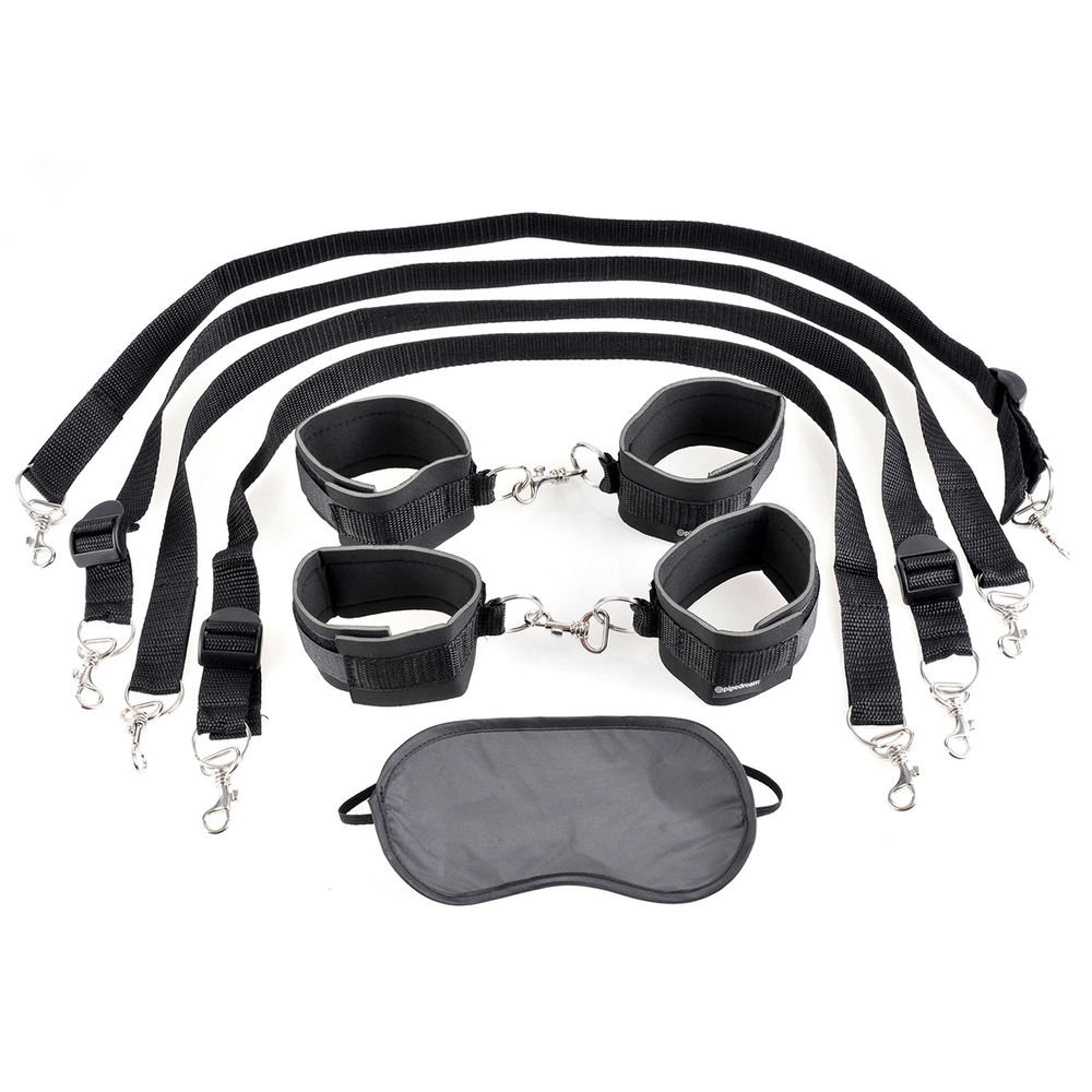 Pipedream Cuff & Tether Set - Фиксация на кровать