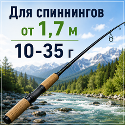Для спиннингов от 1,7 м 10-35 г