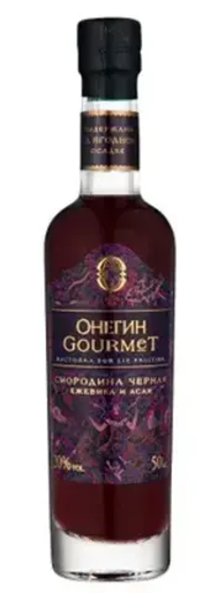 Настойка ягодная сладкая Онегин Gourmet Черная смородина, 0.05 л