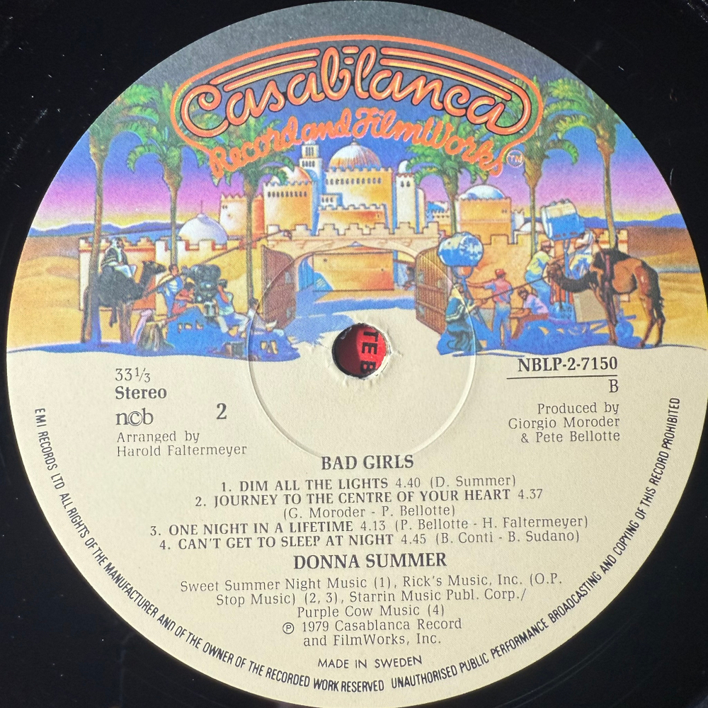 Donna Summer - Bad Girls 2LP (Швеция 1979г.)
