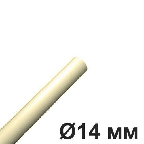 Труба Ø 14 мм для проводки Лофт алюминий, "Слоновая кость" , Villaris, GBQ 3001423 / Ø 14 мм