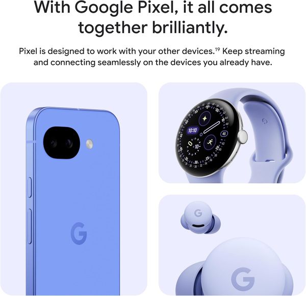 Смартфон Google Pixel 10a 8/256 ГБ Серый туман | Fog (Global)