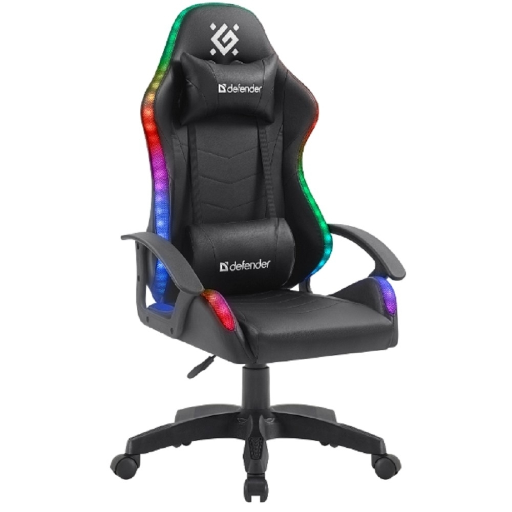 Кресло офисное Игровое кресло Factor X RGB,Черный,класс 2,PU DEFENDER
