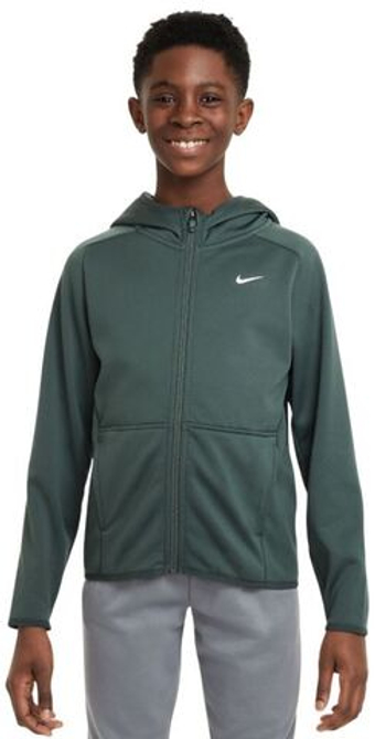 Кофта для мальчика теннисная Nike Kids Therma-Fit Winterized Training - зеленый