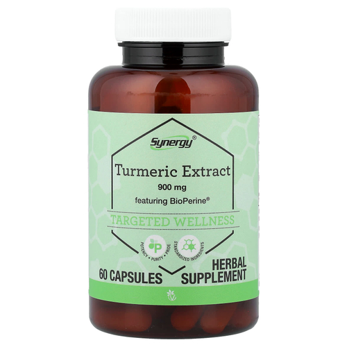 Vitacost, Synergy®, экстракт куркумы с BioPerine®, 60 капсул