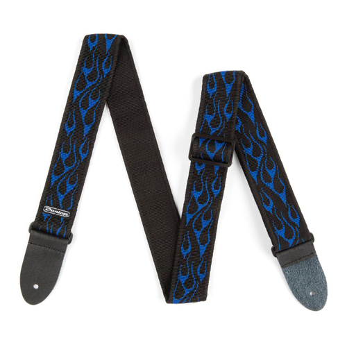 Dunlop D3811BL Classic Flambe Blue гитарный ремень