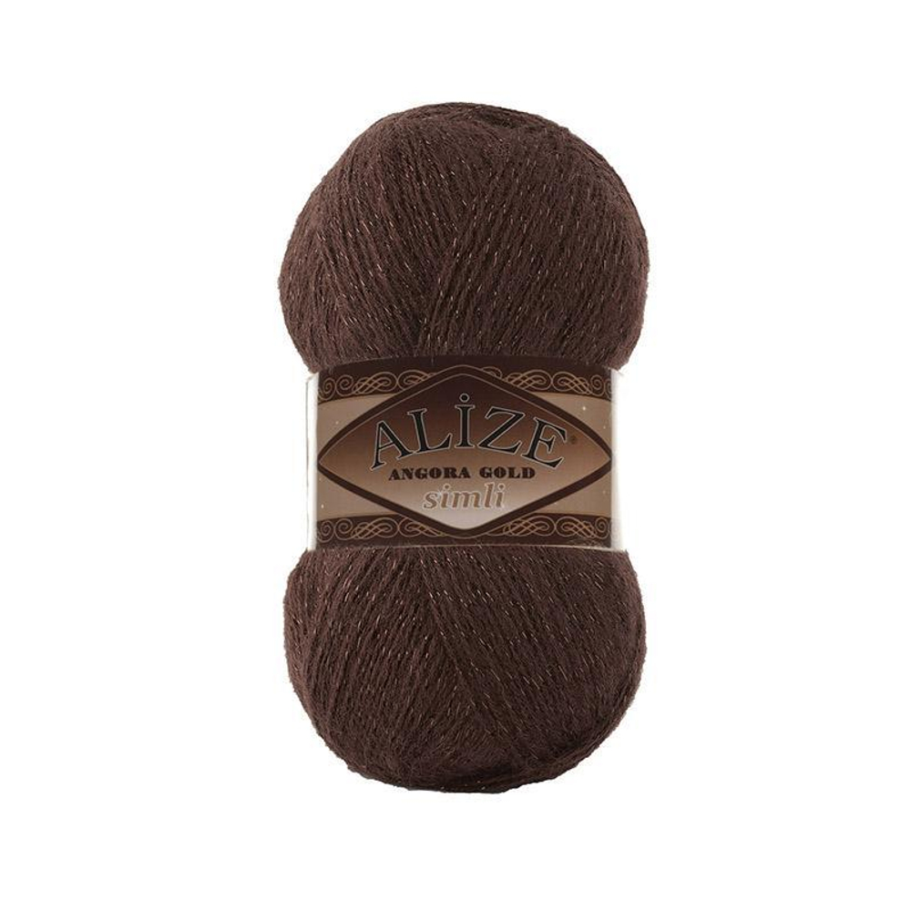 Пряжа Angora Gold Simli, 100 г, 500м, 20%шерcть,75%акрил,5% металлик (цена за 1 шт)