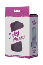 Прозрачный реалистичный мастурбатор Juicy Pussy Crystal Rose (Цвет: прозрачный)