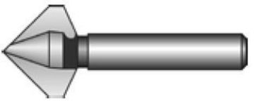 Зенкер конический d. 4.3мм 3-х канавочный Bucovice Tools 741043