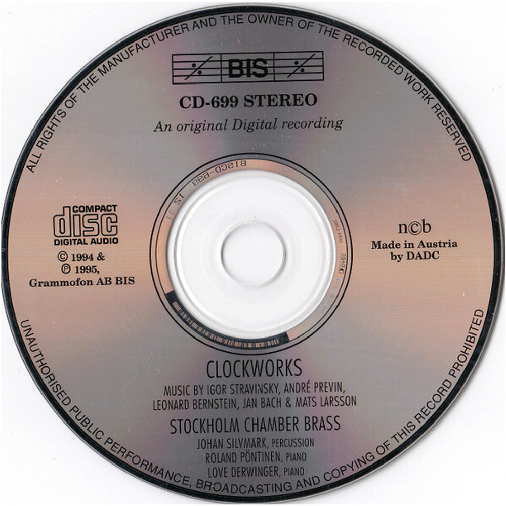 Stockholm Chamber Brass / Clockworks (CD)