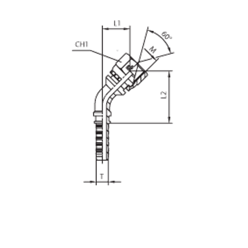 Фитинг DN 10 DKM (Г) 14x1.5 (45)
