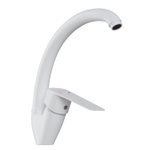 Смеситель для кухни 35k MIXLINE МЛ15-032(ML15-032W) выс.излив б/отв бок п/гайку (без подводки)БЕЛЫЙ