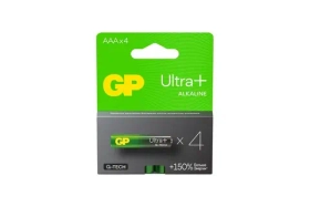 Батарейки GP ААА мизинчиковые алкалиновые Ultra Plus Alkaline, набор 4 шт
