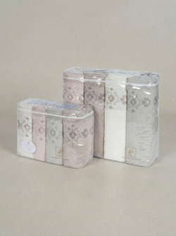 PUPİLLA COLLECTİON Набор Полотенец SOLITA 70*140 4пр. 100% Хлопок