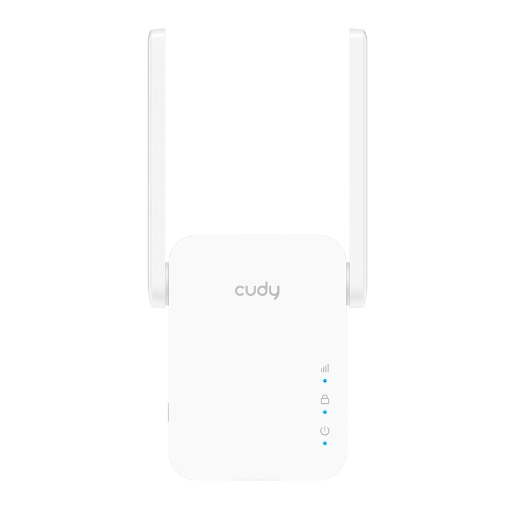 Cudy RE300 1.0 Усилитель сигнала Wi-Fi N300 с поддержкой Mesh, 2,4 ГГц, до 300 Мбит/с, 1x100 Мбит/с, 2 антенны, белый