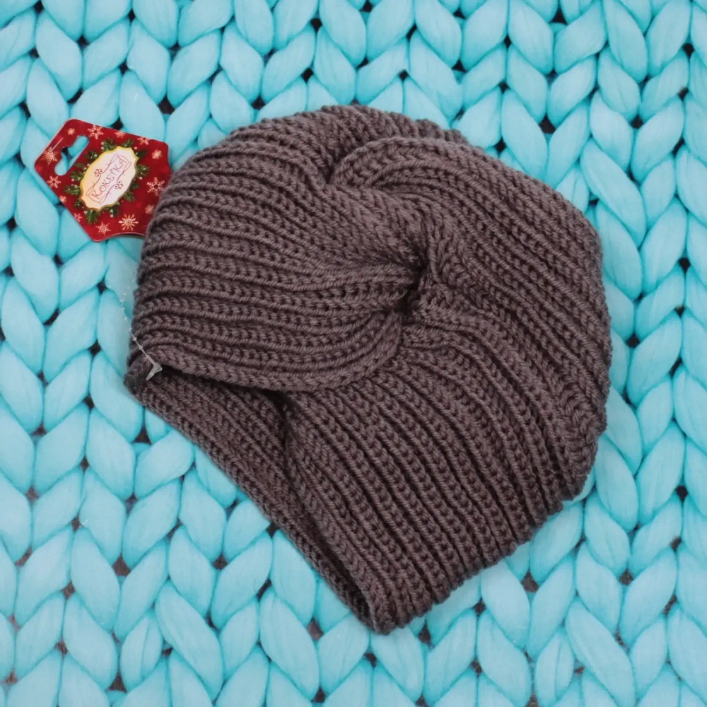 Повязка на голову теплая «Winter Turban», микс 6 цветов, 22*19см (Подвес Кокетка - Зима)
