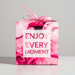Коробка складная «Enjoy every moment», 12 × 12 × 12 см
