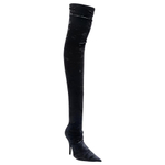 Balenciaga Knife Knee High Boots 11.5cm Women"s Black