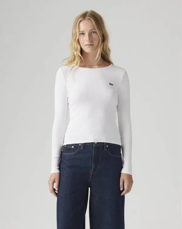 Лонгслив женский LEVI'S HAYES LS TEE WHITE