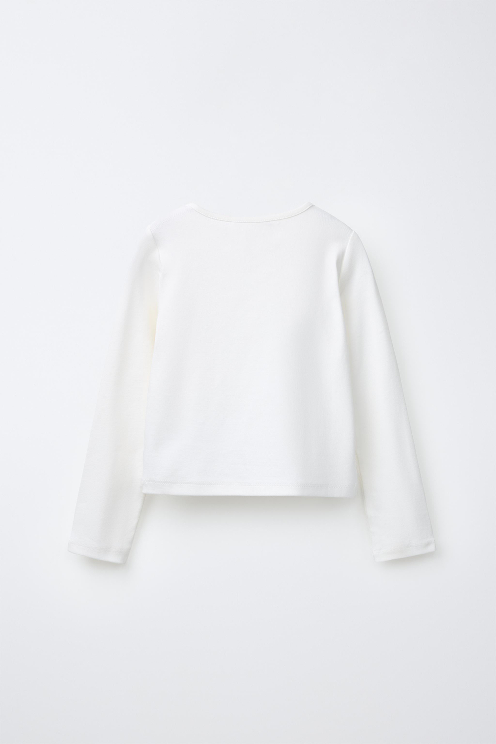 ZARA ФУТБОЛКА С ЗАКЛЕПКАМИ, БЕЛЫЙ
