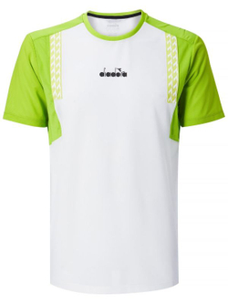 Мужская теннисная футболка Diadora SS Clay - optical white
