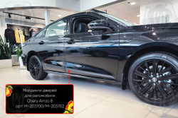 Молдинги на двери Chery Arrizo 8 2022- шагрень