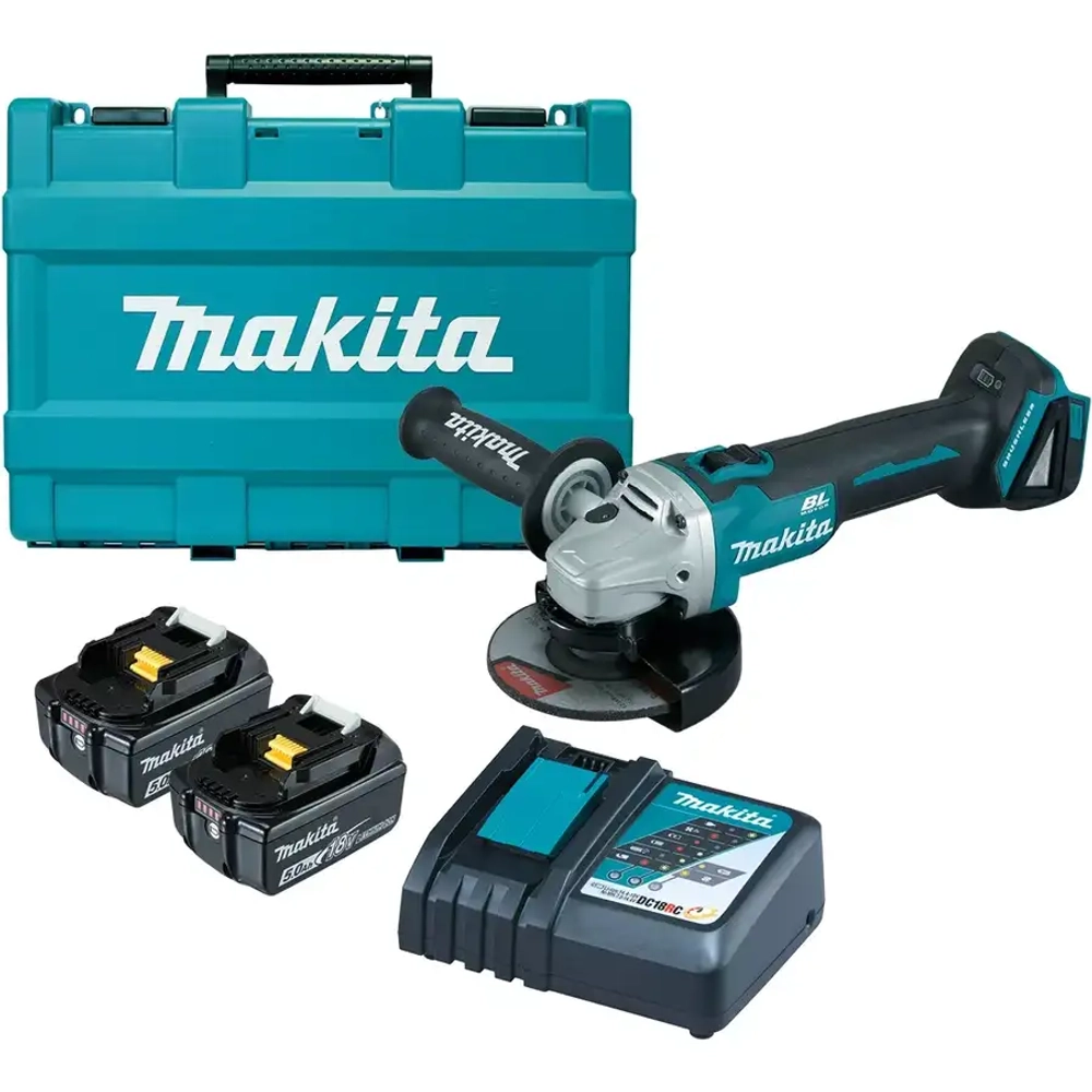 Аккумуляторная угловая шлифовальная машина Makita DGA504RTE