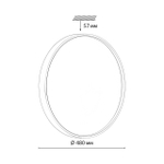 7743/ELN COLOR SN 127 Светильник светодиодный потолочный пластик/белый/зеленый LED 76Вт 3000/4000/6000К D480 IP43 CCT MAVIC