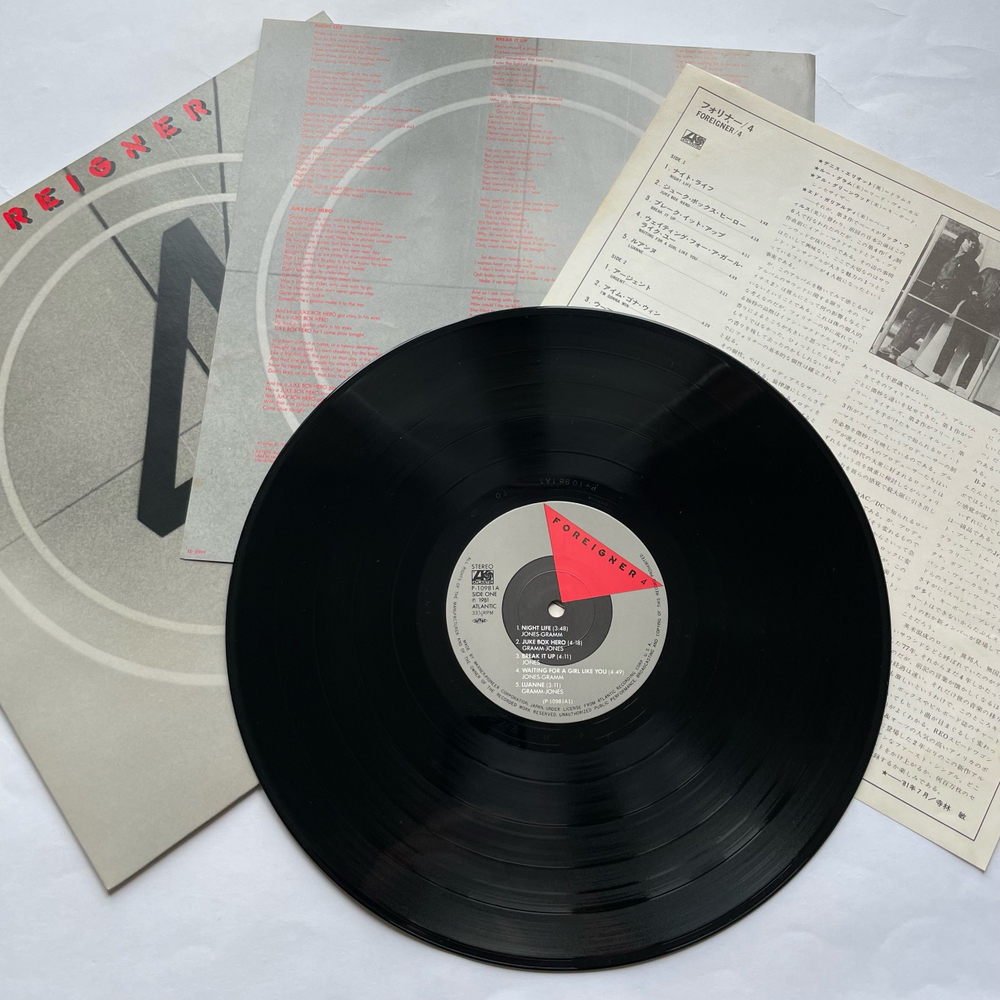 Винтажная виниловая пластинка LP Foreigner 4 (Япония 1981) (Без Оби)