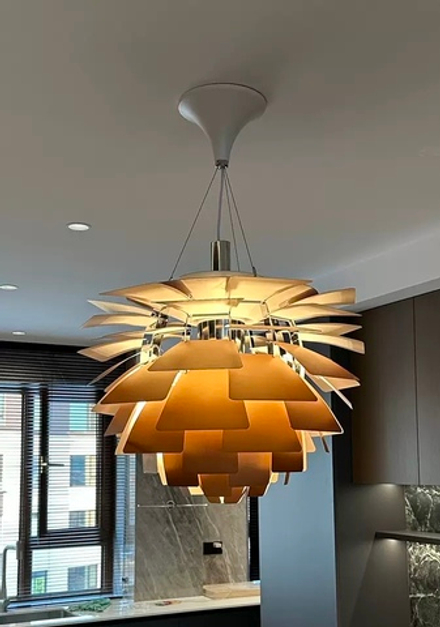 Pendant design lamp PH Artichok by Louis Poulsen (gold)