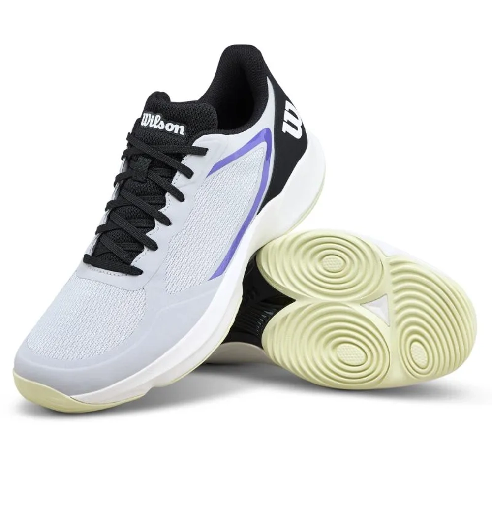 Мужские кросовки для Padel Wilson Hurakn Lite - gray dawn/black/tender yellow