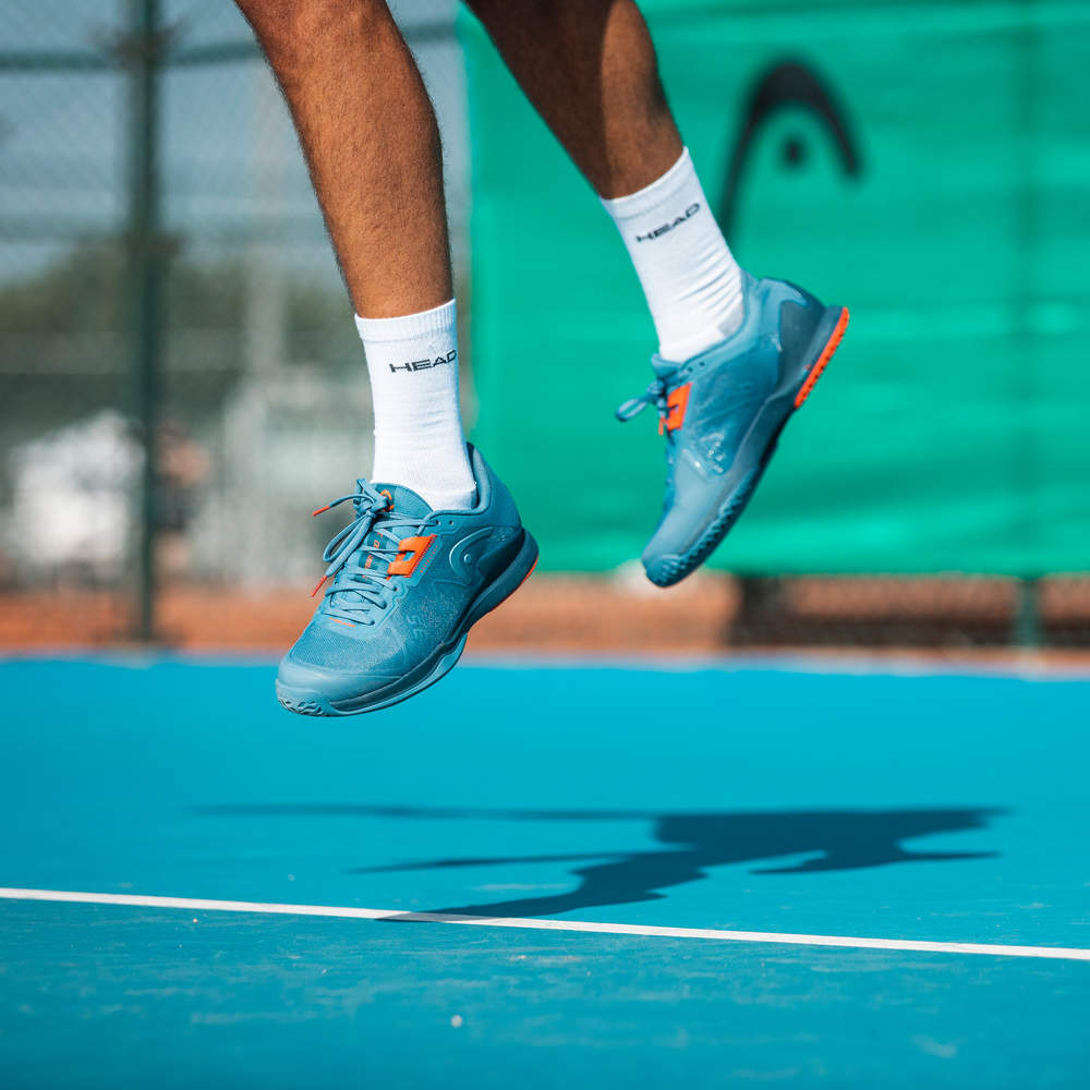 Мужские кроссовки теннисные Head Sprint Pro 3.5 Men - bluestone/orange