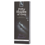 Черный анальный стимулятор-бусы 25,4 см с ручкой-кольцом Fifty Shades of Grey Pleasure Intensified Silicone Anal Beads