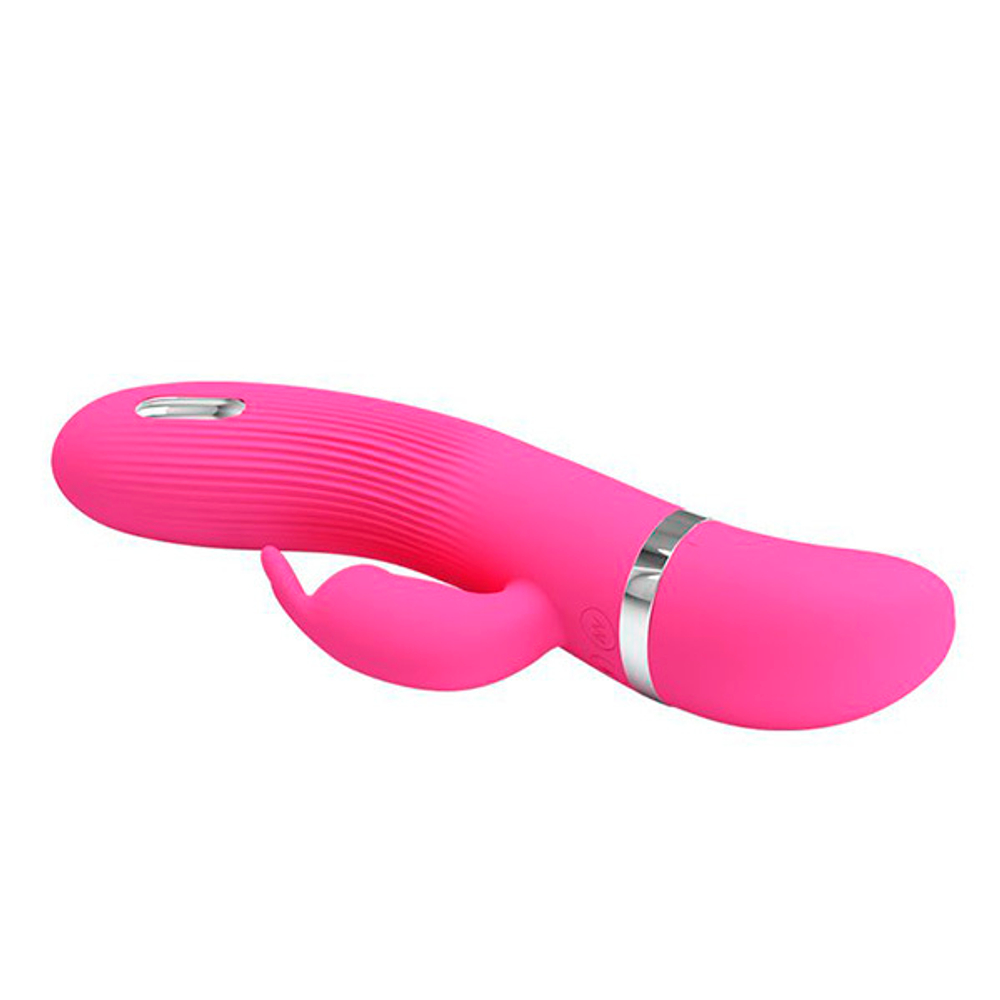 Розовый вибратор с электростимуляцией 19,2см Pretty Love Ingram BI-014663