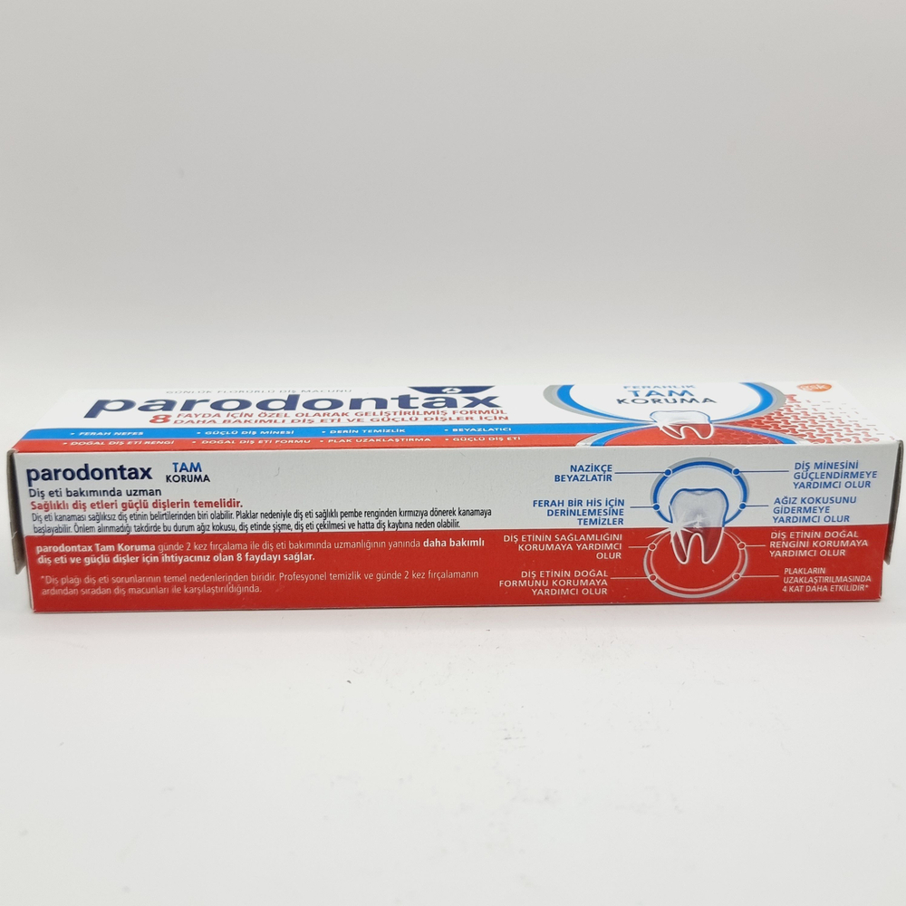 Parodontax Зубная паста Complete Protection Extra Fresh с фтором, экстра свежая, 8 преимуществ для здоровья десен и укрепления зубов 50 мл (EU)