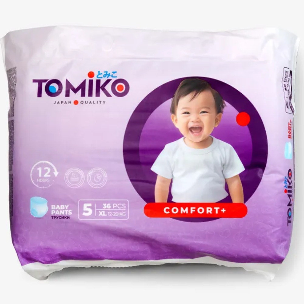 Подгузники TOMIKO Comfort+ M 58 шт