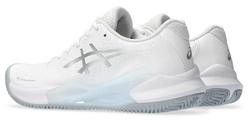 Женские Кроссовки теннисные Asics Gel-Challenger 14 Clay - white/pure silver