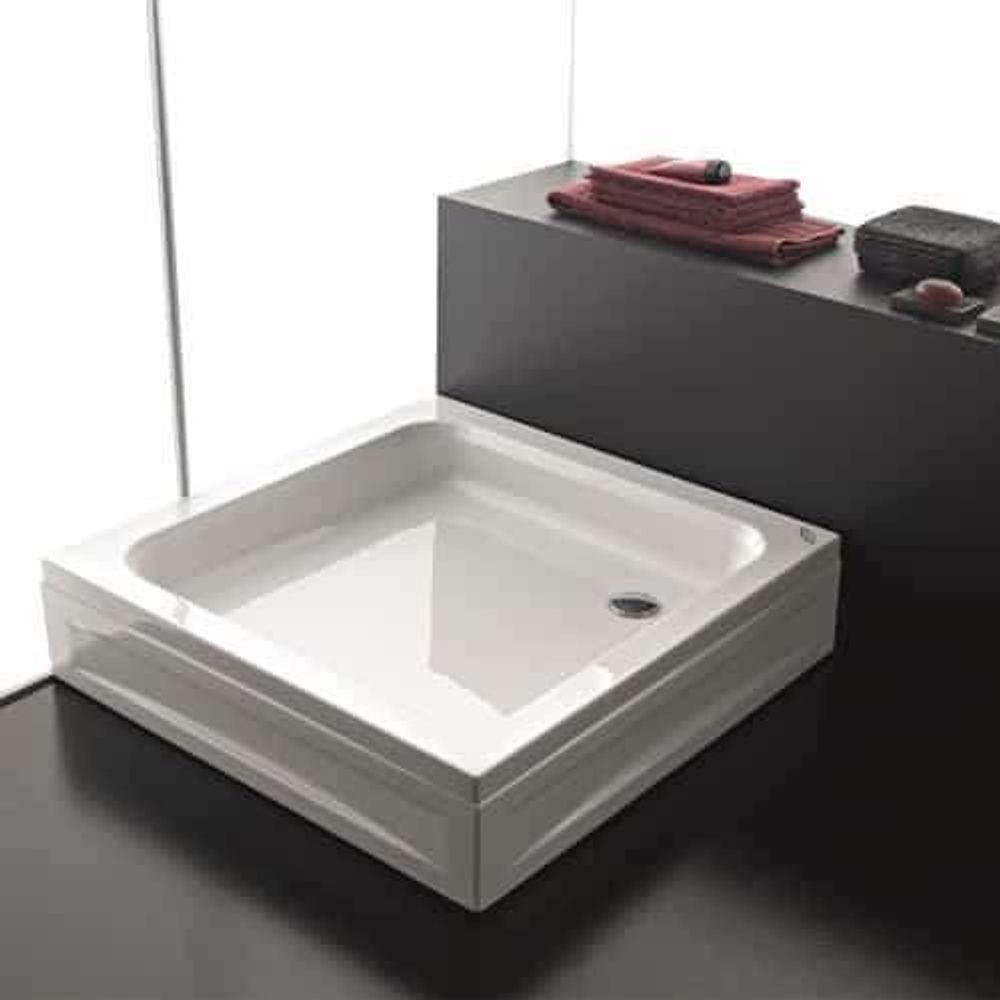 Душевой поддон акриловый квадратный Kolpa San PEARL 90x90 +панель