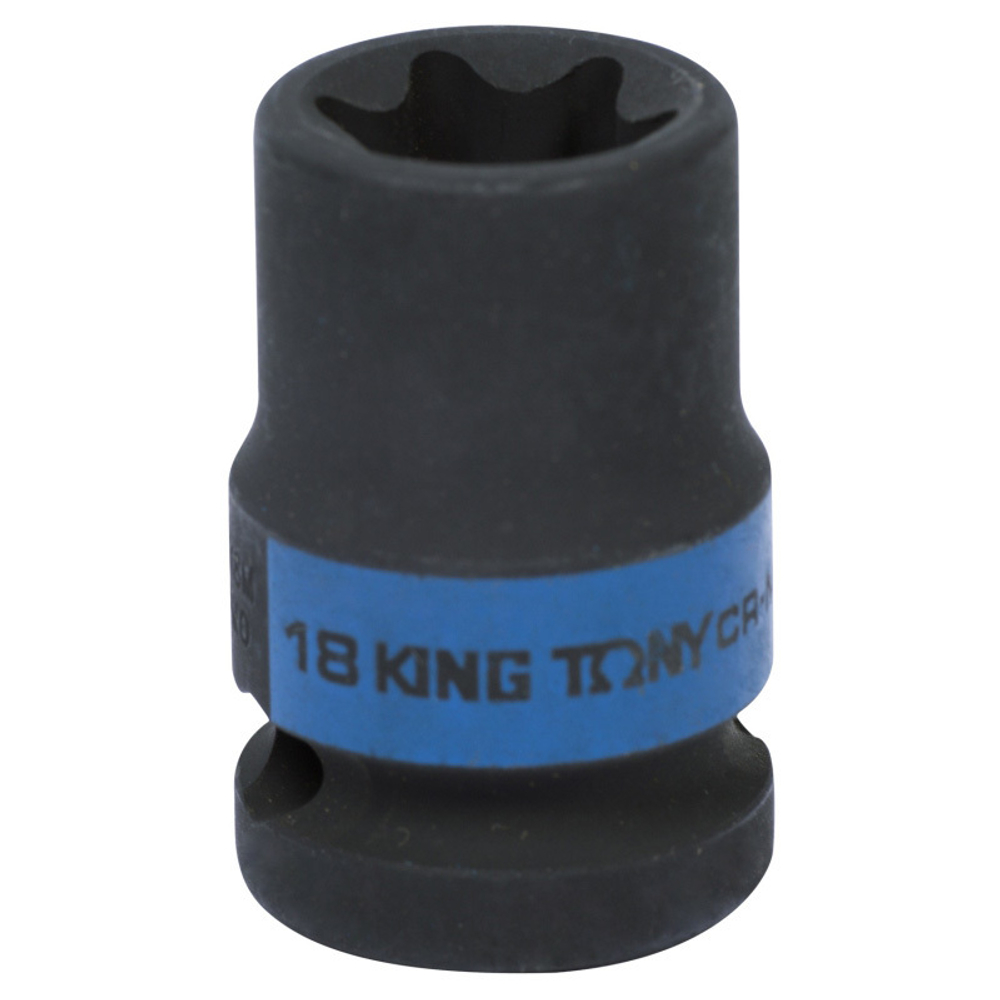 Головка торцевая ударная TORX Е-стандарт 1/2", E18 KING TONY 457518M