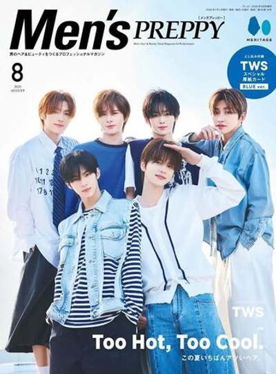 публикация Men s PREPPY (JAPAN) - 2025.08 Standard Edition TWS BLUE Version