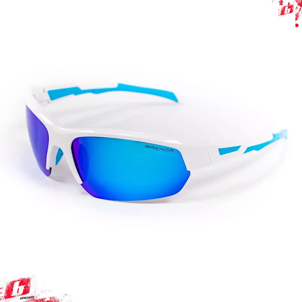 Очки BRENDA мод. SP8003 C3 white-blue revo