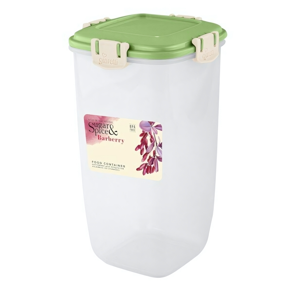 Контейнер для продуктов Sugar&Spice Barberry герметичный 1,5л высокий латте