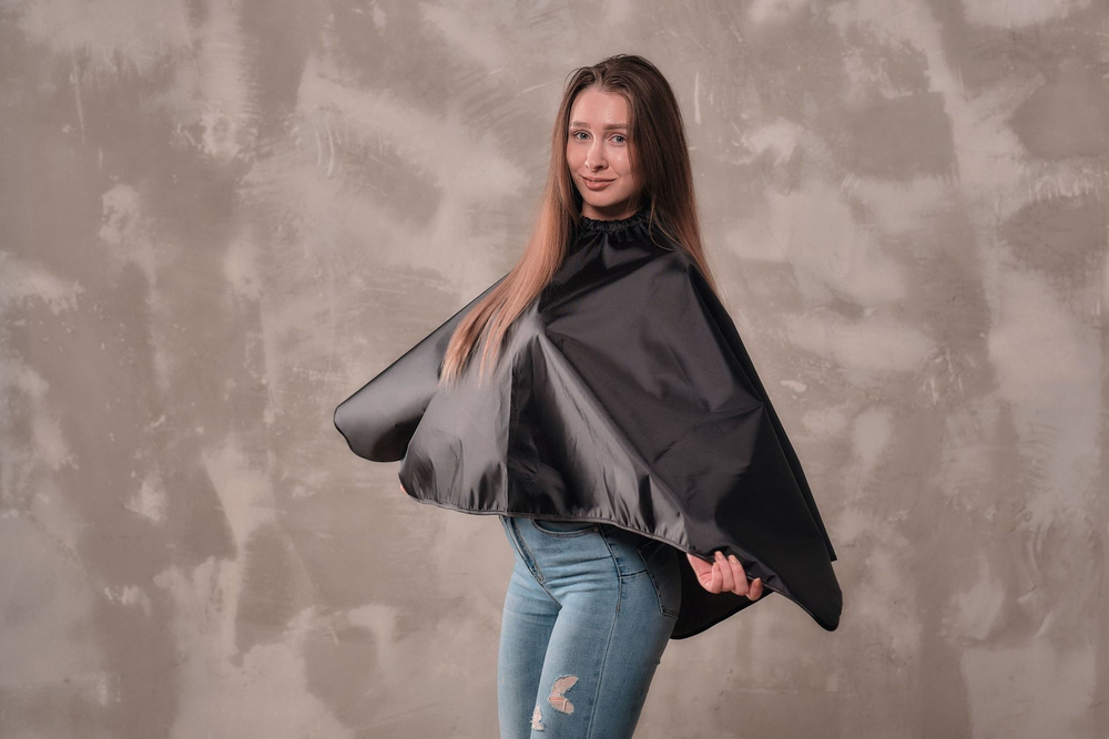 FSK Пеньюар Оксфорд короткий черный