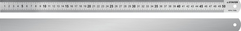 STAYER длина 0.5 м, нержавеющая линейка, Professional (3427-050)