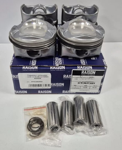 Поршни с кольцами +0.50 1.5 EcoBoost M9DA RAISON