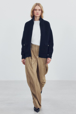 ZARA УДЛИНЕННЫЙ КАРДИГАН, МОРСКОЙ СИНИЙ