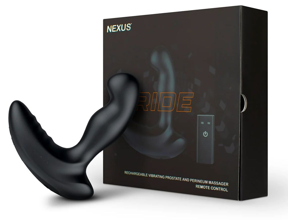 Черный вибромассажер простаты и промежности Nexus Ride - 14 см. (Цвет: черный)