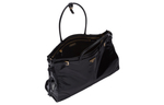 PRADA Bonnie Cow Leather One Shoulder Briefcase Large Women"s Black