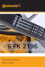 Ремень поликлиновый Continental 6PK2196